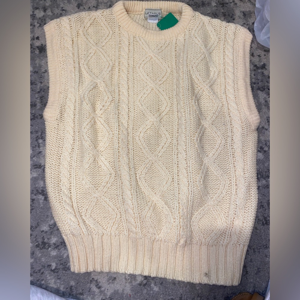 butter yellow sweater vest